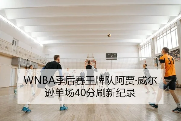 WNBA季后赛王牌队阿贾·威尔逊单场40分刷新纪录
